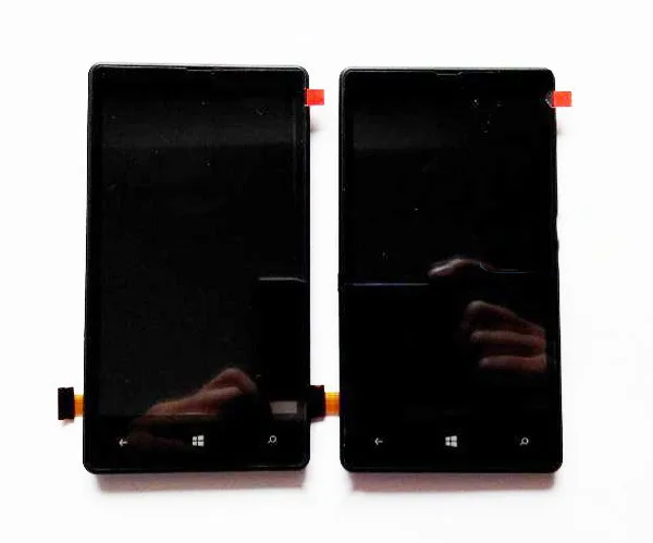 Черный цвет 800*480 4 3 дюйма для Nokia 820 N820 ЖК-дисплей + сенсорный экран с рамкой