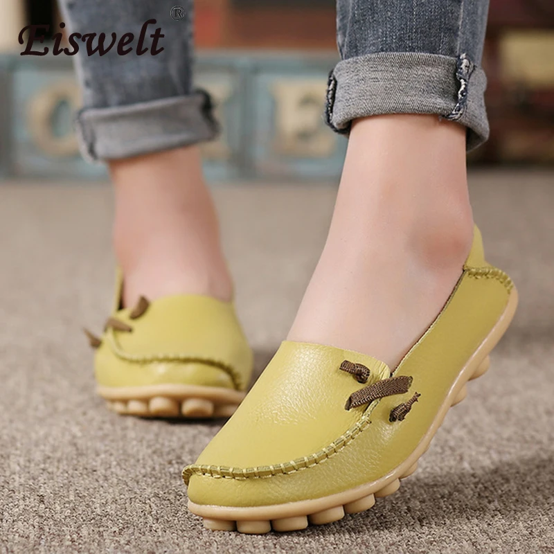 Туфли женские из натуральной кожи модная повседневная обувь на плоской подошве