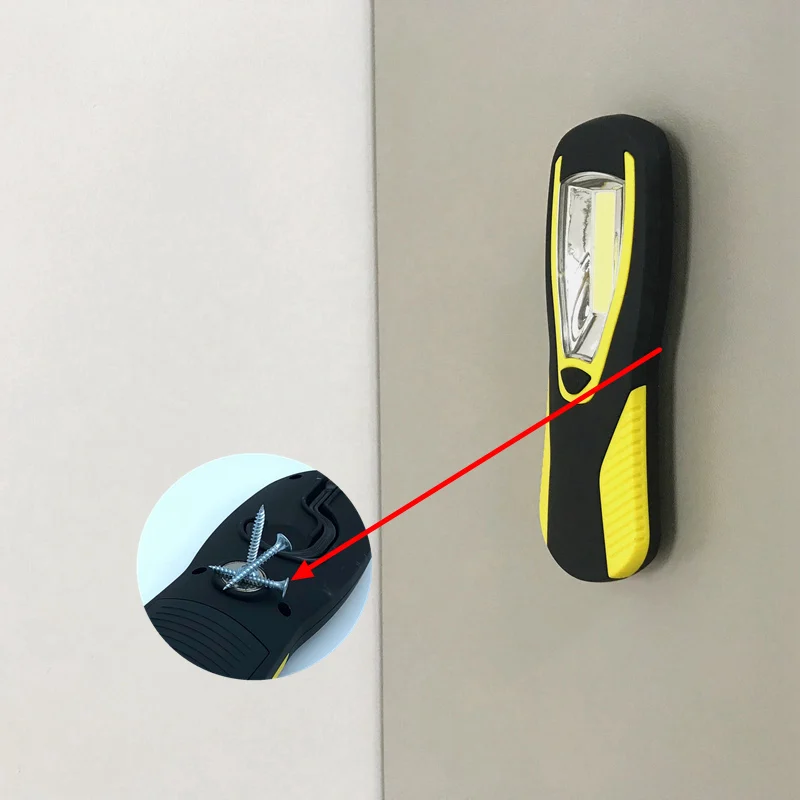 Светодиодный рабочий светильник MINGRAY 5 Вт с крючком батареей АА магнитный