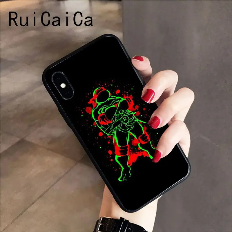 A15 RuiCaiCa подростковый мутант ниндзя черепашки мягкий черный чехол для телефона iPhone 5 5Sx 6 7 7plus 8 8Plus X XS MAX XR 10 Чехол - Цвет: A15