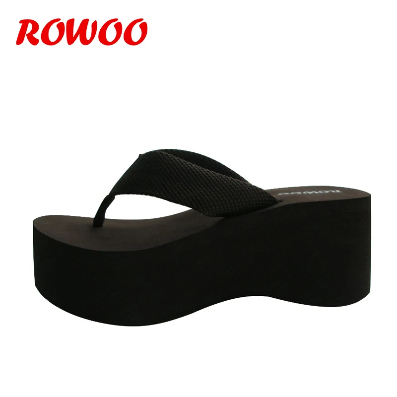 Шлепанцы женские на платформе 3 дюйма Эва сандалии с широкой подошвой высокий