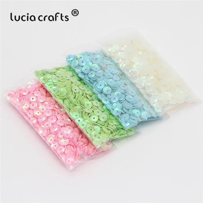 Lucia crafts, 20 г/лот, 5 мм, разные цвета, пластиковые, свободные, с блестками, для дома, вечерние, свадебные, украшения, DIY аксессуары, D0805 - Цвет: Style 11