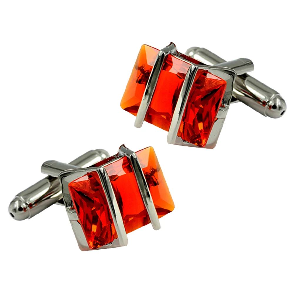 Роскошный синий запонки для мужской рубашки мужчин/Запонки Кристалл