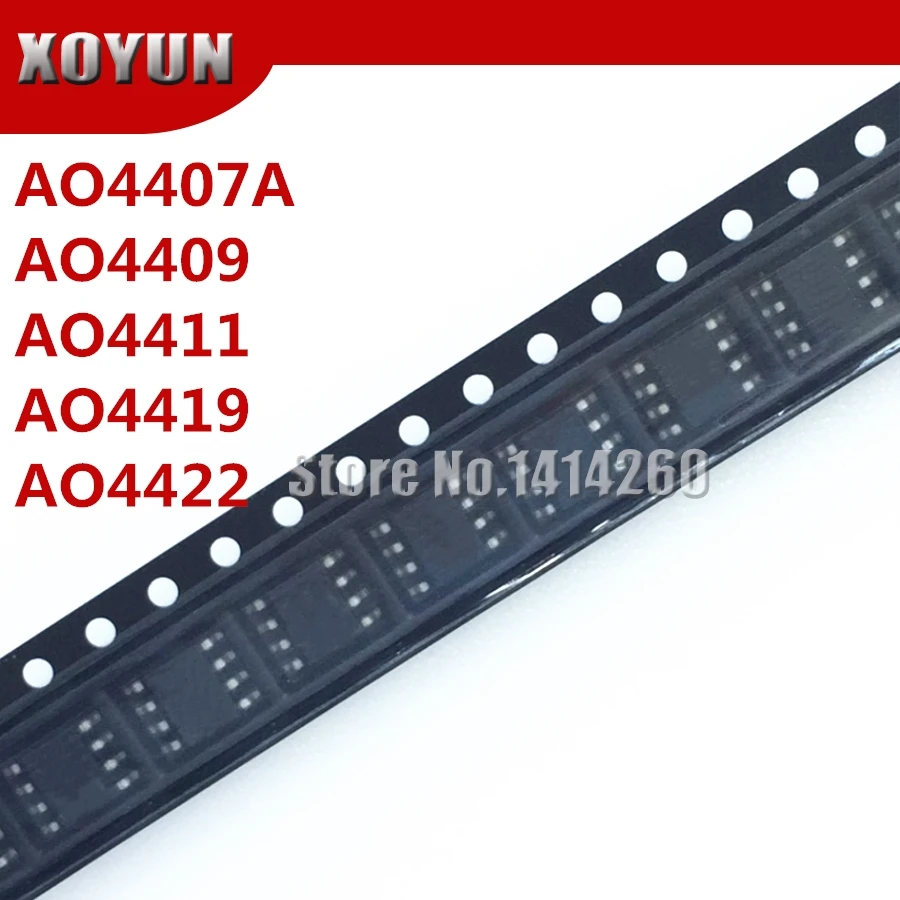 5 шт./партия AO4407A AO4409 AO4411 AO4419 AO4422 4407A 4409 4411 4419 4422 SOP-8 | Электронные компоненты и