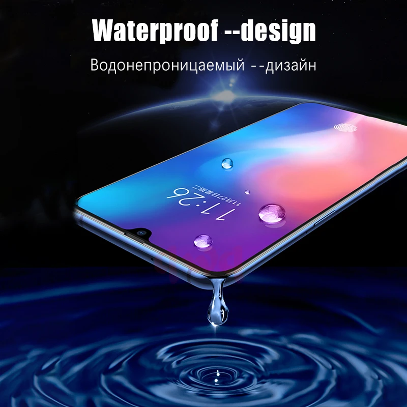 Закаленное защитное стекло 20D для Xiaomi Mi A2 9 8 Lite A1 6X 5X полноэкранная Защитная пленка