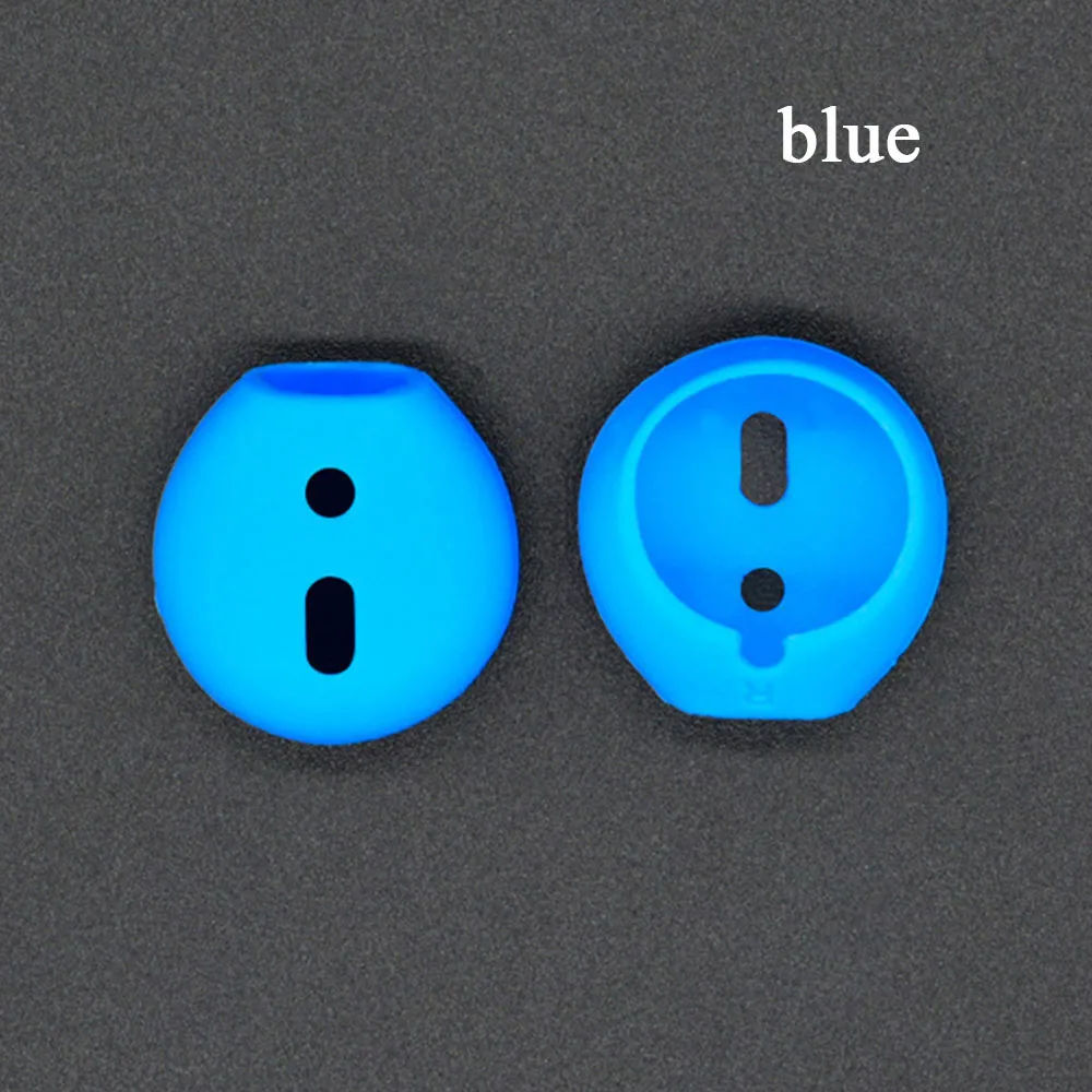 Blue 1 пара Мягкий силиконовый ударопрочный чехол для наушников для Apple гарнитура для airpods Сменные беруши протектор амбушюры чехол для гарнитуры - Color: Blue