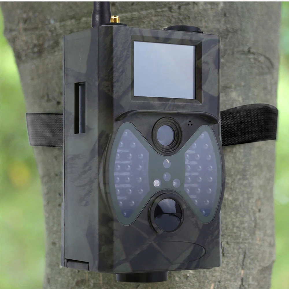 12МП Фотоловушка по электронной почте MMS GSM 1080P Ночное видение Охотничья камера HC300M Дикая камера Тропа Дикой природы Шасси