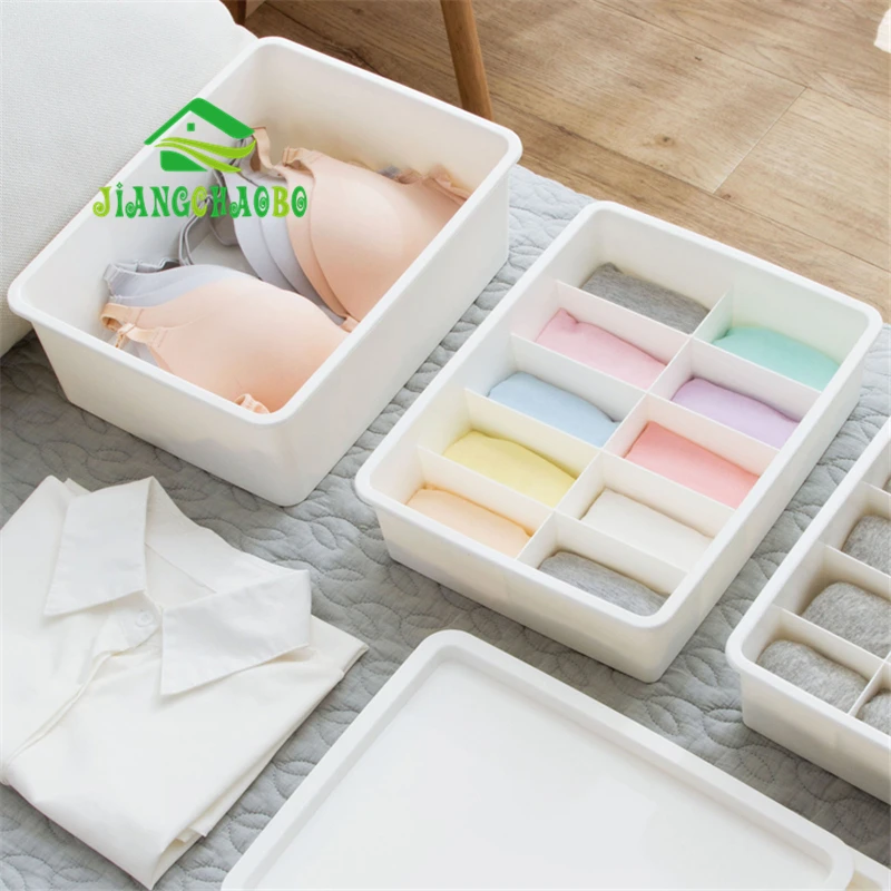JiangChaoBo Separate Underwear Storage Box Sorting Drawer Socks Home Plastic | Дом и сад