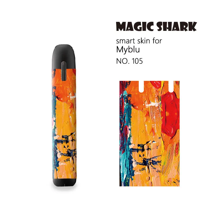 Magic Shark Арт стерео пленка ПВХ стикер для рисования кожи Myblu электронная наклейка