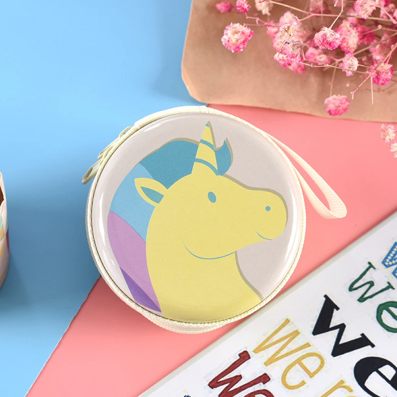 Милый кошелек для монет с единорогом Портативная сумка хранения героями