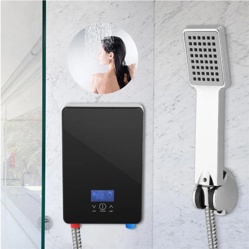 6500W Instant Electric Water Heater fast temperature Constant temperature kitchen bathroom shower system leakage-proof