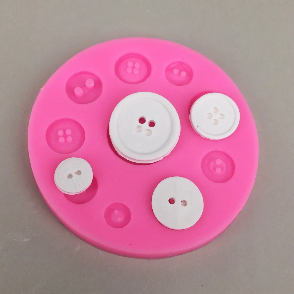 Новинка 2 вида кнопки в форме монеты форма для сахара силиконовая инструменты
