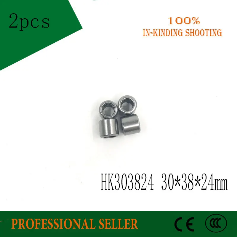 

2 шт., игольчатый роликовый подшипник HK303824 7942/30, 30x38x24 мм