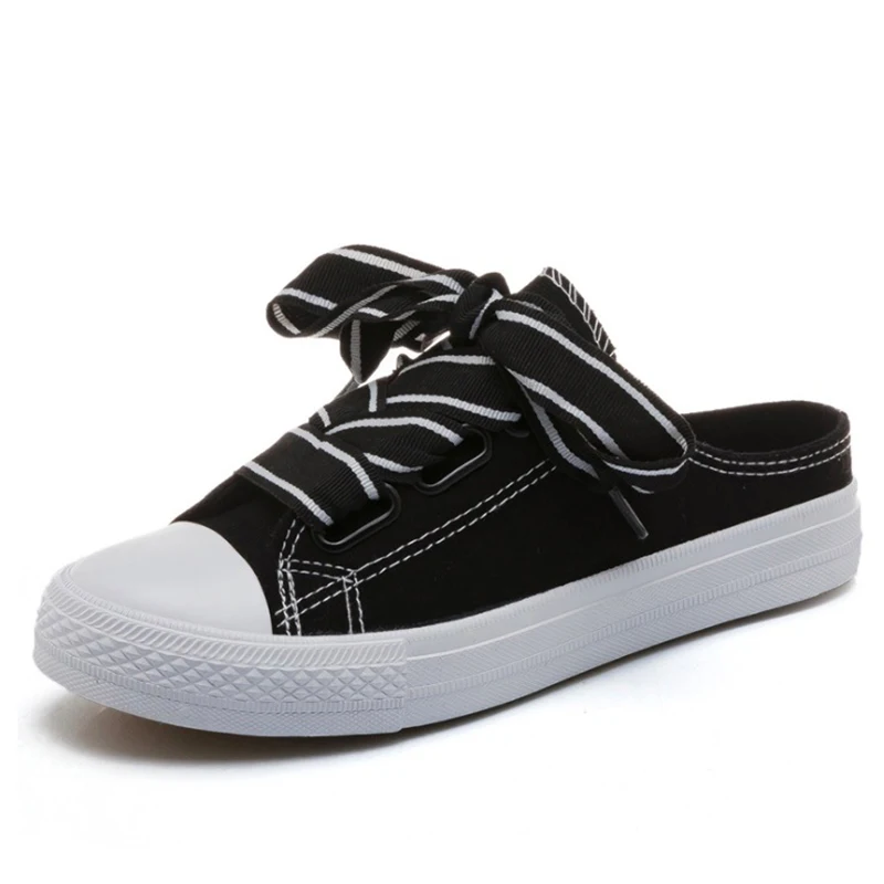 Women Casual Shoes 2018 Spring Summer Mesh Woman Flats Platform Half slipper Fashion Breathable Sneakers | Обувь