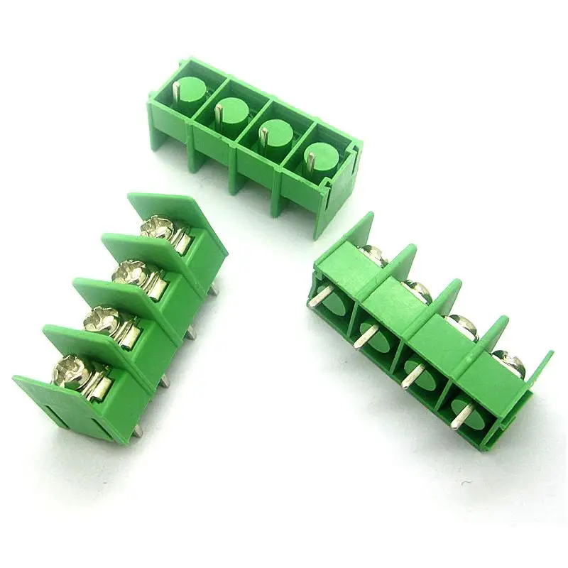 10 шт. 4 контактный разъем для клеммной колодки с резьбой на печатной плате 7 62