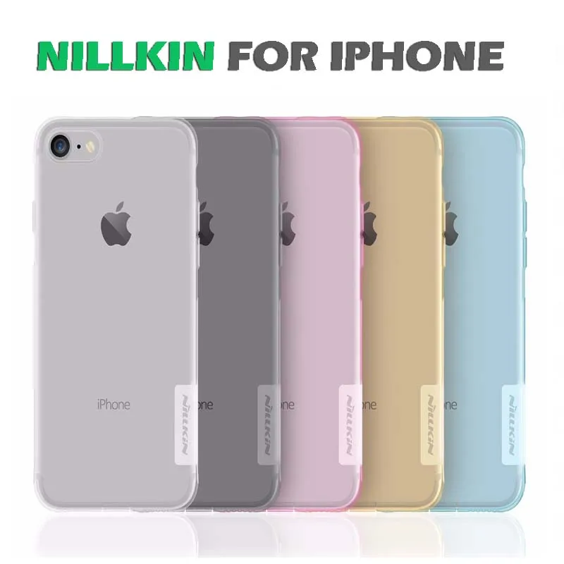 Для Apple iphone 7 NILLKIN Ультра тонкий прозрачный натуральный чехол из ТПУ для iphone7 4