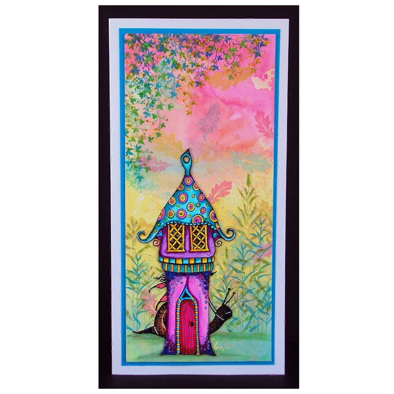 Сказочный Дом прозрачный штамп для скрапбукинга силиконовый каучук DIY