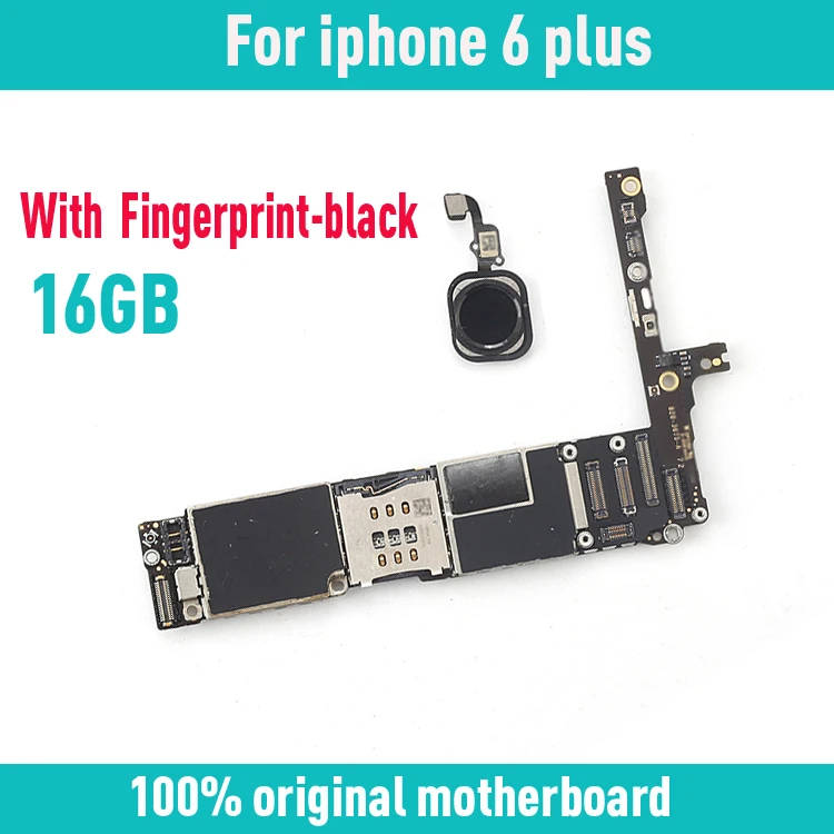 Оригинальная материнская плата 16 Гб для iphone 6 Plus 5 дюймов с touch ID IOS системная