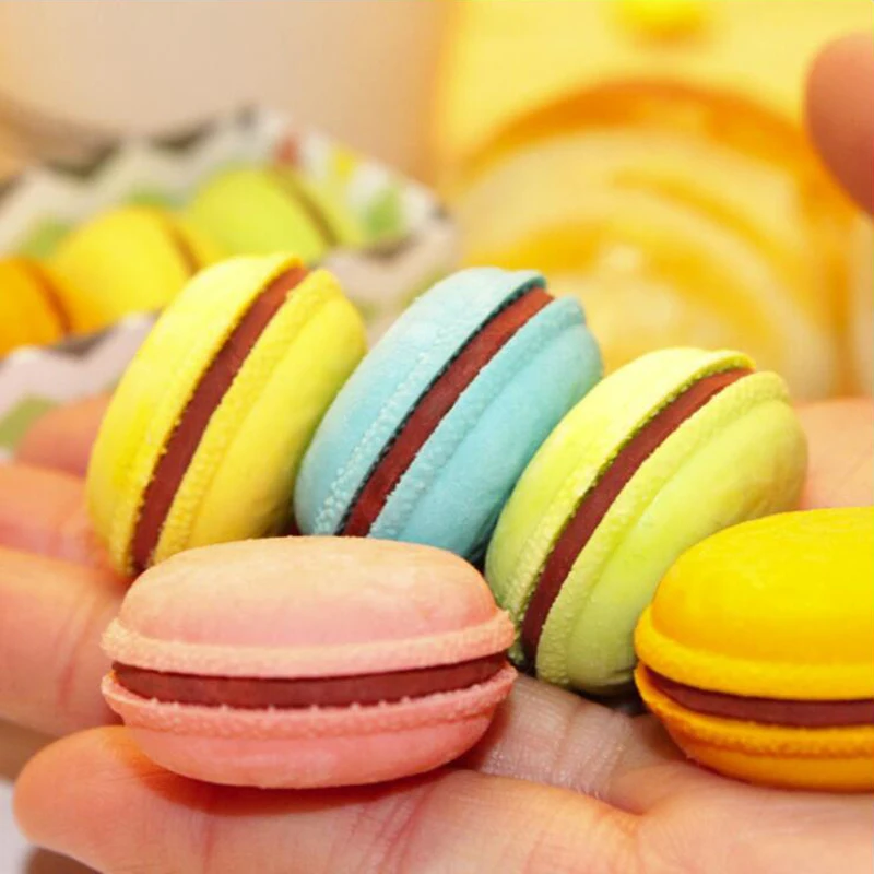 Круглый Макарон карандаш резиновый ластик разные цветные смешанные мягкие