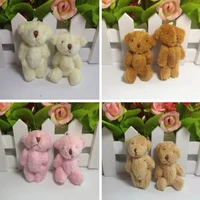 20pcslot 6cm mini joint plush bear little stuffed toy dolls gifts birthday wedding party decor