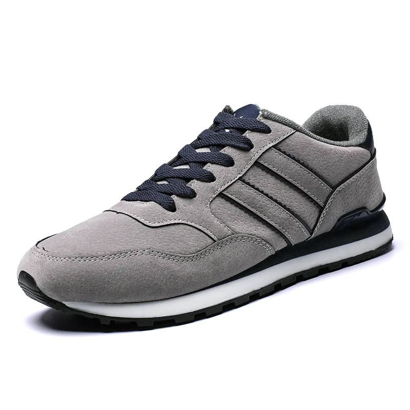 Мужские кроссовки из натуральной кожи дышащая повседневная обувь нескользящая