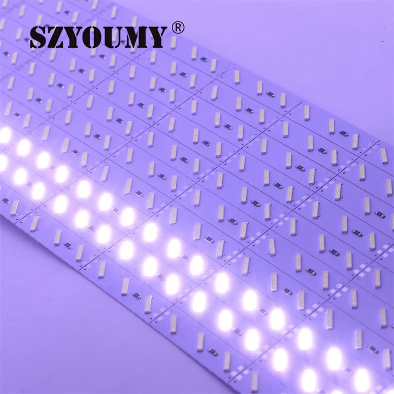 SZYOUMY супер яркий 100 см 72 светодиодный S SMD 8520 светильник 1 м 12 В алюминиевый жесткий