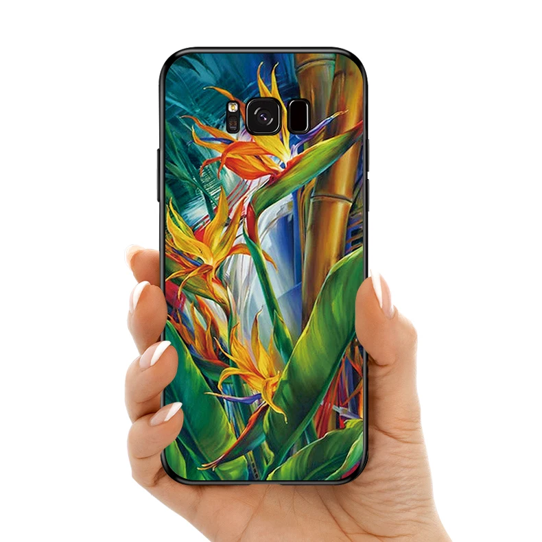 Разноцветный Забавный силиконовый чехол для телефона задняя крышка samsung S8 S9 plus