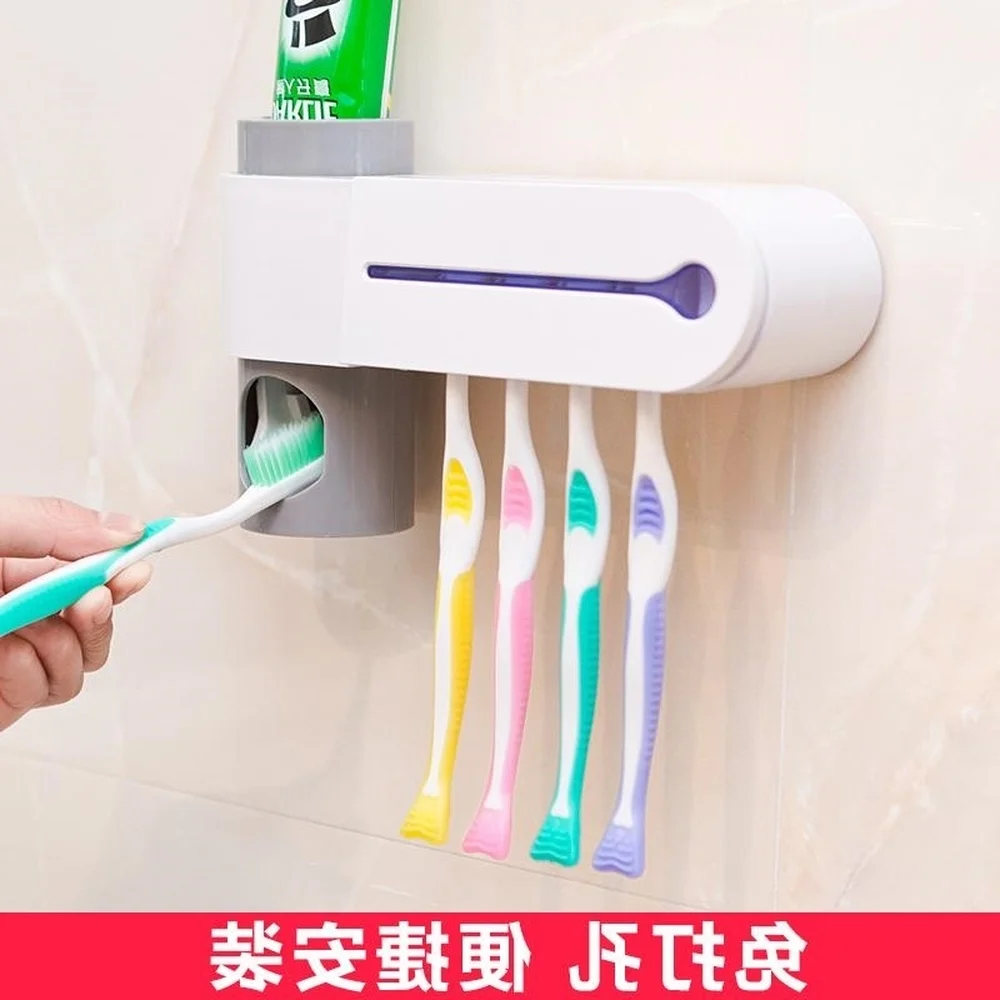 UV toothbrush sterilizer disinfection holder suction wall set automatic LO714607 | Обустройство дома