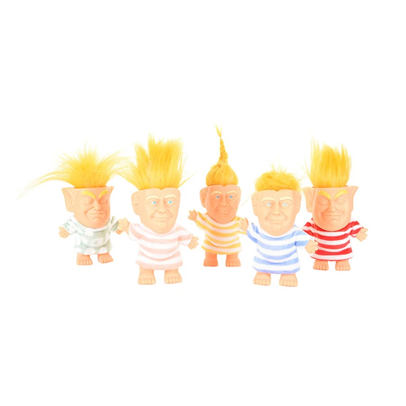 Горячая Трамп силиконовые Фигурка Тролля Творческий моделирование кукла ручной