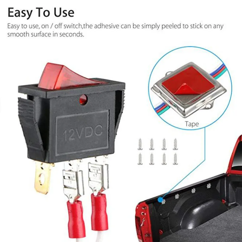 Фонарик 8X 12V с белыми светодиодами для универсального освещения кузова грузовика/заднего ящика, 48 светодиодов для всех типов пикапов Nissan NP300.