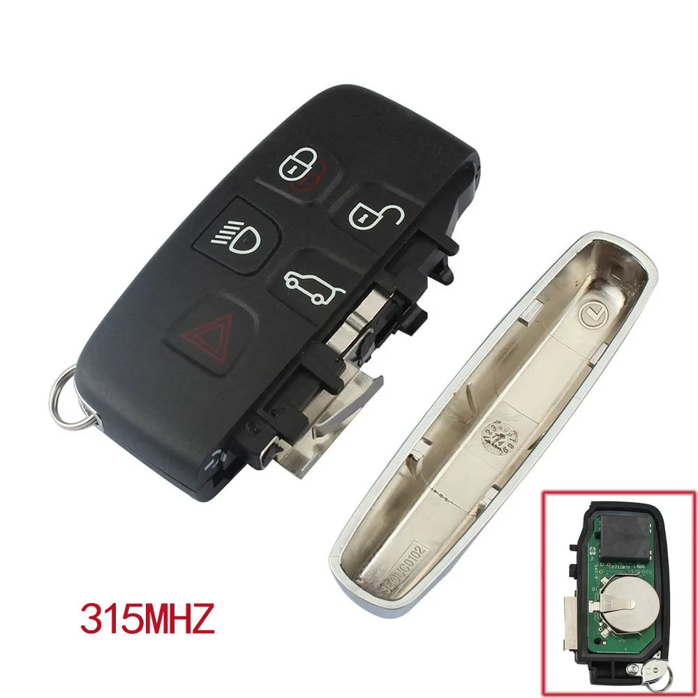 315MHZ KEYYOU 5 кнопочный ключ для Land Rover Discovery freelander Sport Evogue LR4 роскошный дистанционный автомобильный смарт ключ-брелок 434 МГц/315 МГц - Количество кнопок: 315MHZ