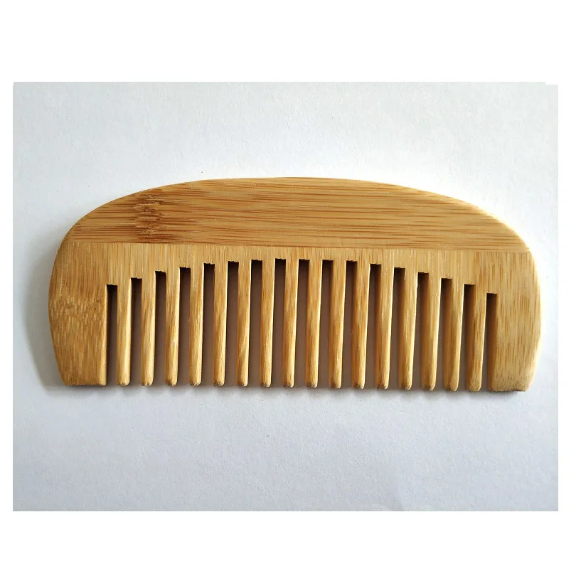 Мужская овальная щетка из бамбукового дерева с бородой 2 шт. + расческа для чистки