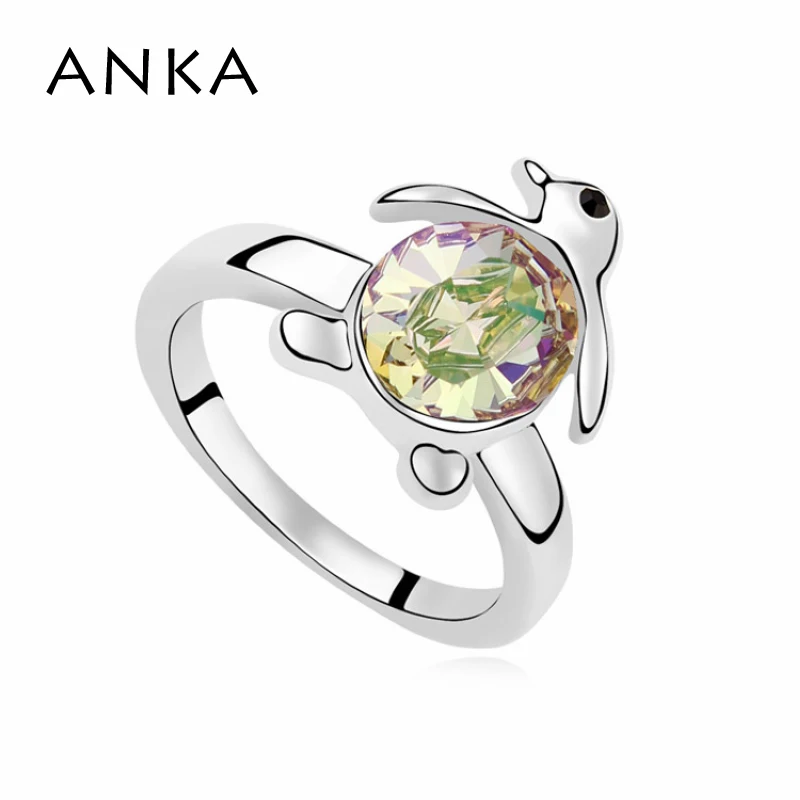 Женское кольцо с кристаллом пингвина из Австрия #104844