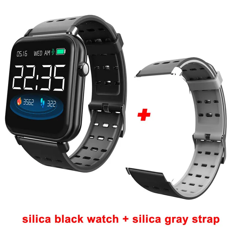 silica add silica Greentiger, Y6 Pro, умный Браслет, пульсометр, кровяное давление, кислород, фитнес-трекер, умные часы, водонепроницаемые, спортивные, смарт-браслет - Цвет: silica add silica