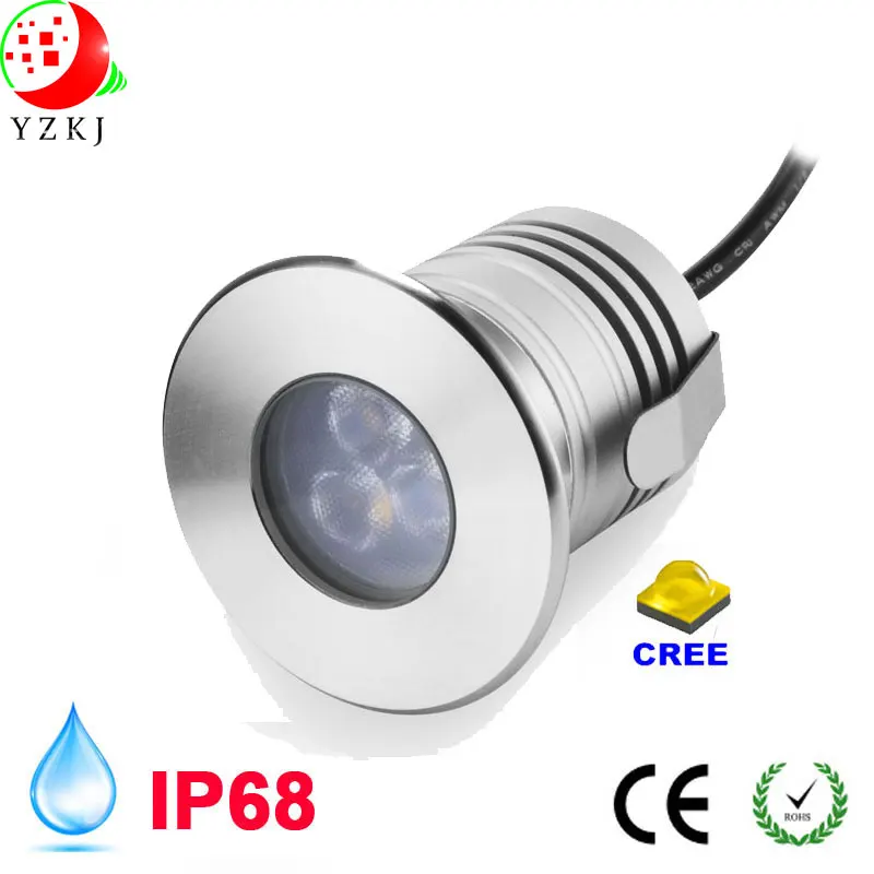 Водонепроницаемый морской фонарь IP68 3 Вт подводный светсветильник льник для