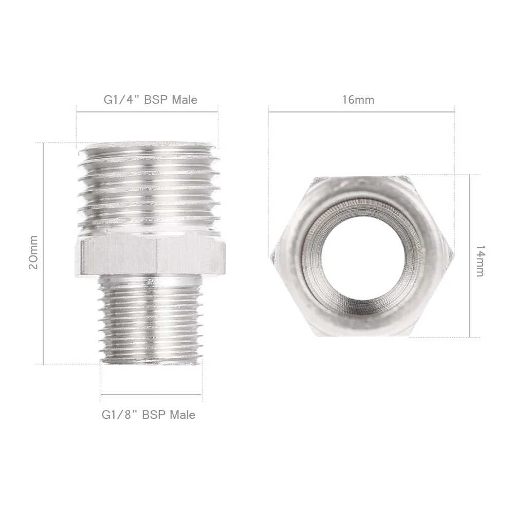 Профессиональный адаптер для воздушного шланга 2 шт. стандарт BSP G1/8 дюймов мини
