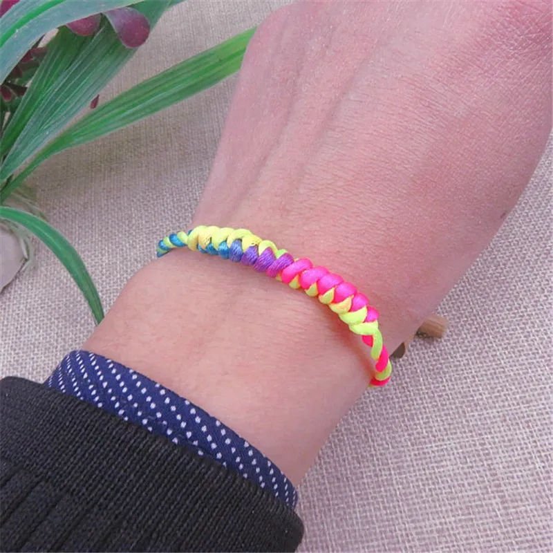 Браслет с радугой 7 цветов ЛГБТ 2 шт. | Украшения и аксессуары