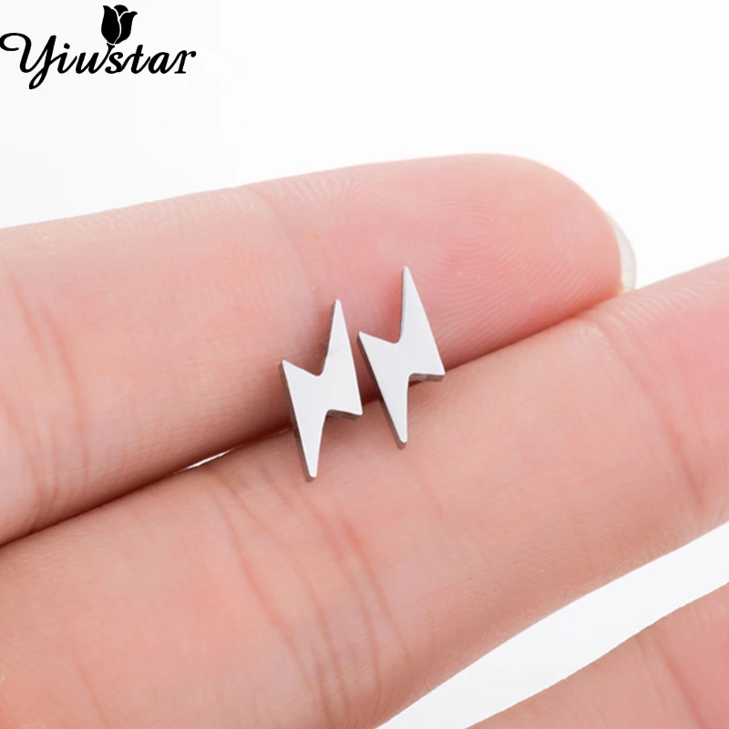 Yiustar красивые детские серьги для девочек маленькие гвоздики с подсветкой