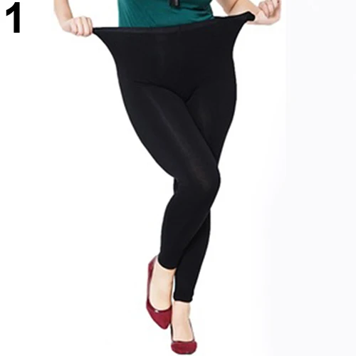 Модные женские повседневные леггинсы большого размера с эластичной высокой