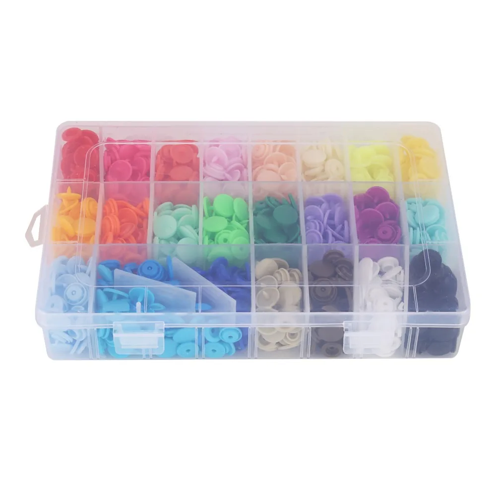 U Shape Fastener Snap Pliers Button T5 Plastic Resin Press Stud 375Pcs Buttons Machine Sewing Tool | Дом и сад