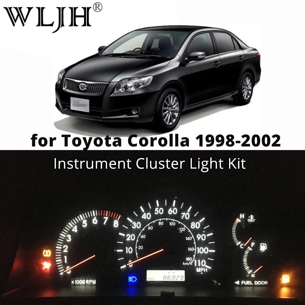 WLJH Led Приборная панель автомобиля Спидометр Одометр измерительный прибор