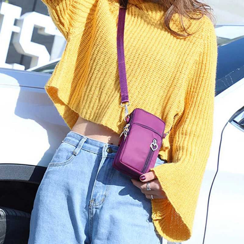 

Women Sports Square Bag Mini Cellphone Pouch Crossbody Shoulder Bags