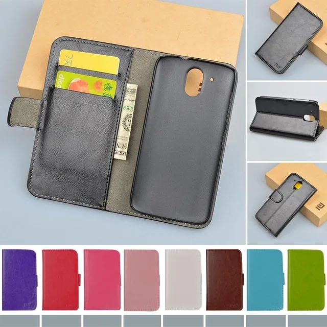 J&ampR Brand case For HTC Desire 326G / 526 Luxury PU Leather Wallet Stand Flip Cover Phone Bag With Card Holders |