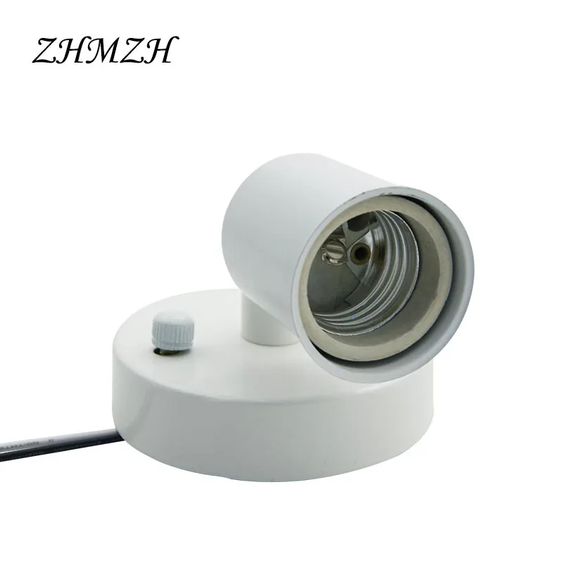 Универсальный 180-градусный рулевой патрон E14 E27, устойчивый к высоким температурам керамический винт, цоколь лампы