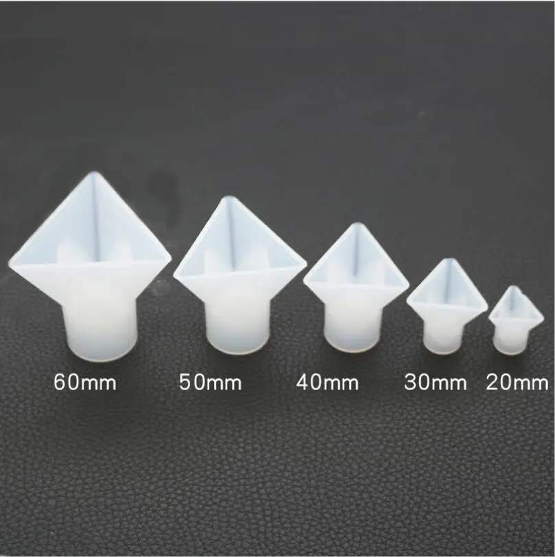 1 шт. прозрачная эпоксидная треугольная конусная форма зеркальная силиконовая
