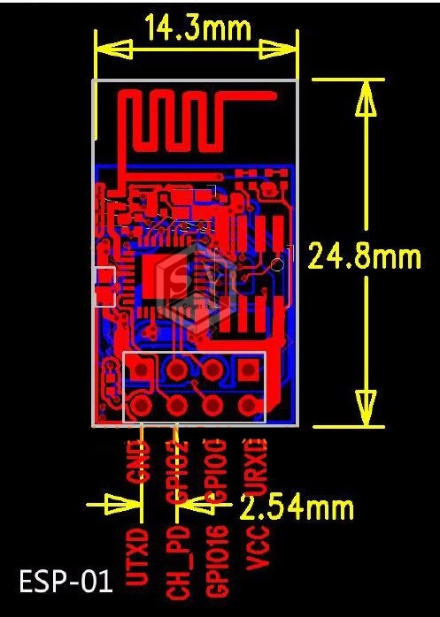 GREAT IT 1 шт. ESP-01 ESP-01S ESP8266 серийный wifi модель подлинность гарантирована, Интернет вещей