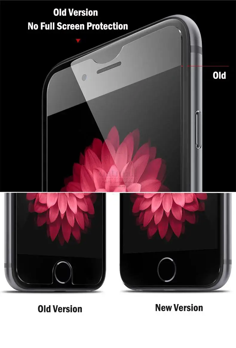 Новый 0.26 мм полный охват Закаленное стекло на iPhone 7 Plus Экран протектор пленка