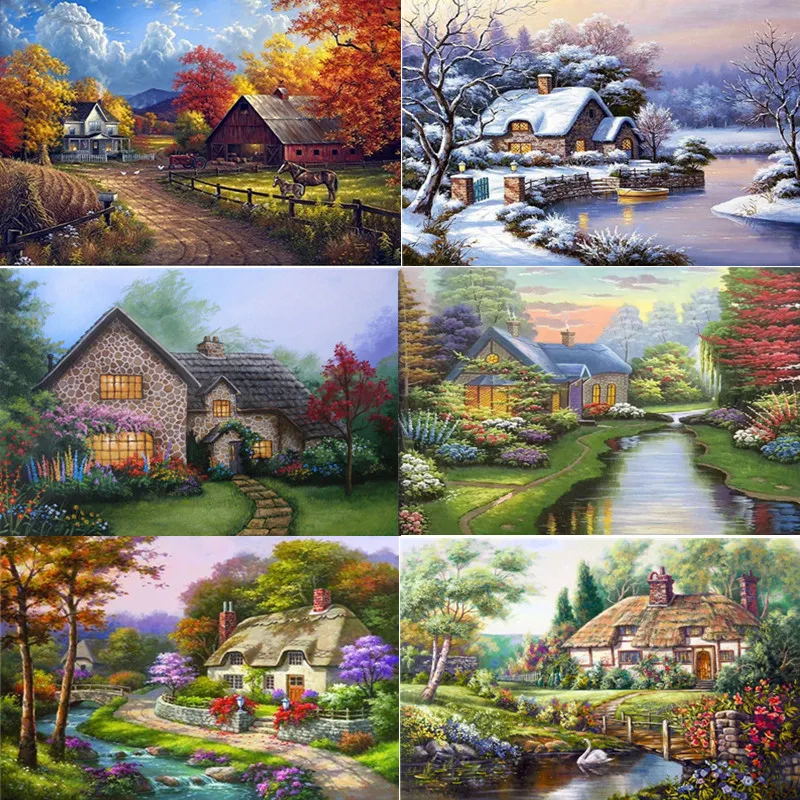 Алмазная вышивка сценическая Вышивка крестиком алмазная картина Полный Круглый