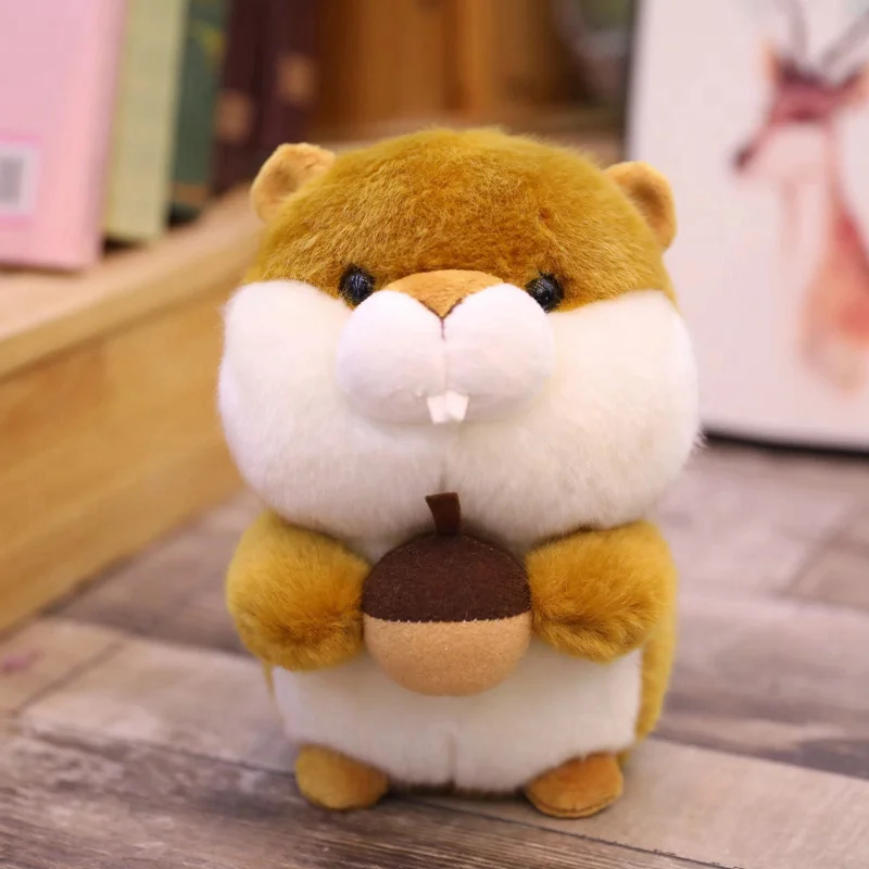 Hamster 18 см милый мультфильм панда хомяк Кот плюшевые мягкие игрушки животных для Детское мягкое милые куклы в подарок Подарки Кукла Детская игрушка - Цвет: Hamster