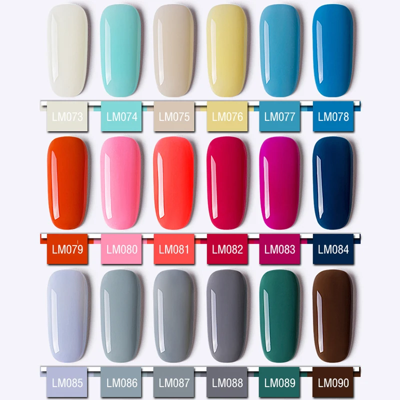 8ml Gel Nail Polish Red Pink Series Soak Off UV/LED Nail Gel Varnis Manicure Semi Permanent Nail UV Gel Lacquer Primer Base Coat